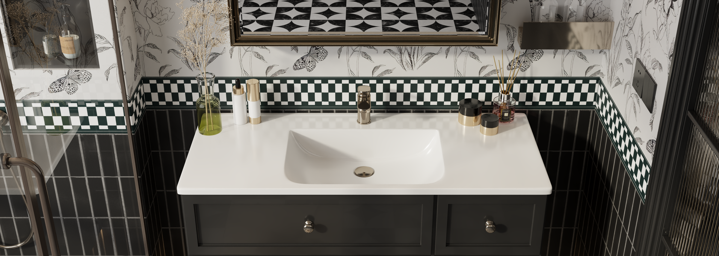 Ceramic Vanity Tops with Basins