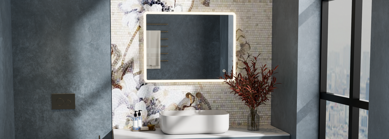 Frameless LED Bathroom Mirrors