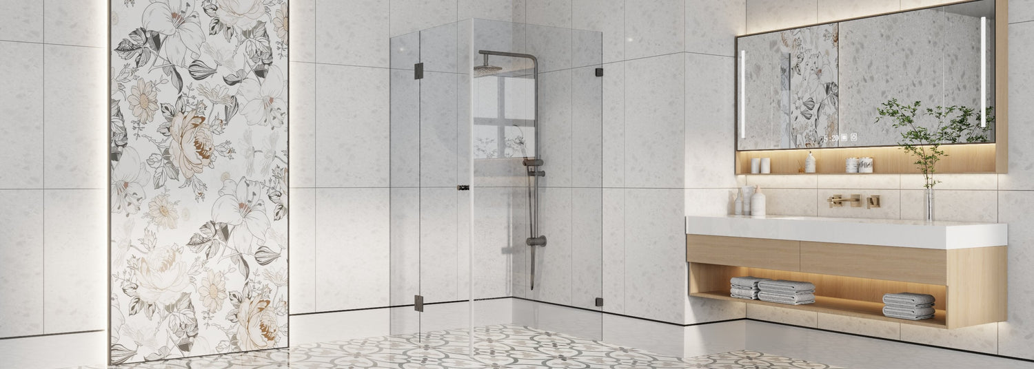 L shape Shower Screens