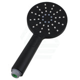 10 Inch 250Mm Round Black Twin Shower Station Top Water Inlet With 3 Functions Handheld Showers