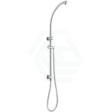 10 Inch 250Mm Round Chrome Twin Shower Station Top Water Inlet With 3 Functions Handheld Showers