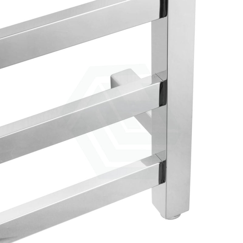 1000X600X120Mm Square Chrome Electric Heated Towel Rack 9 Bars