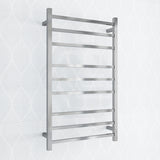 1000X600X120Mm Square Chrome Electric Heated Towel Rack 9 Bars