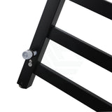 1000X600X120Mm Square Matt Black Electric Heated Towel Rack 9 Bars