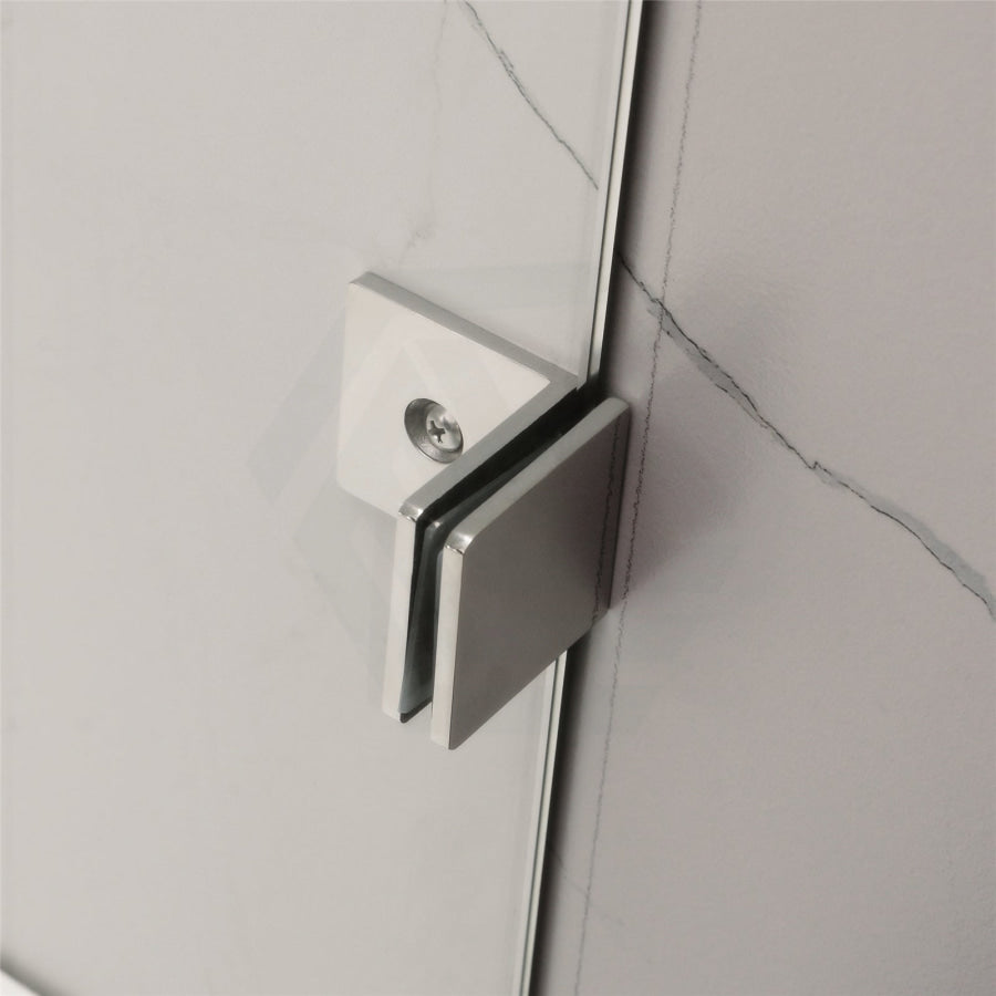 1090-2600Mm 3 Panels Wall To Shower Screen Frameless 10Mm Glass Chrome Fittings