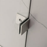 1090-2600Mm 3 Panels Wall To Shower Screen Frameless 10Mm Glass Chrome Fittings