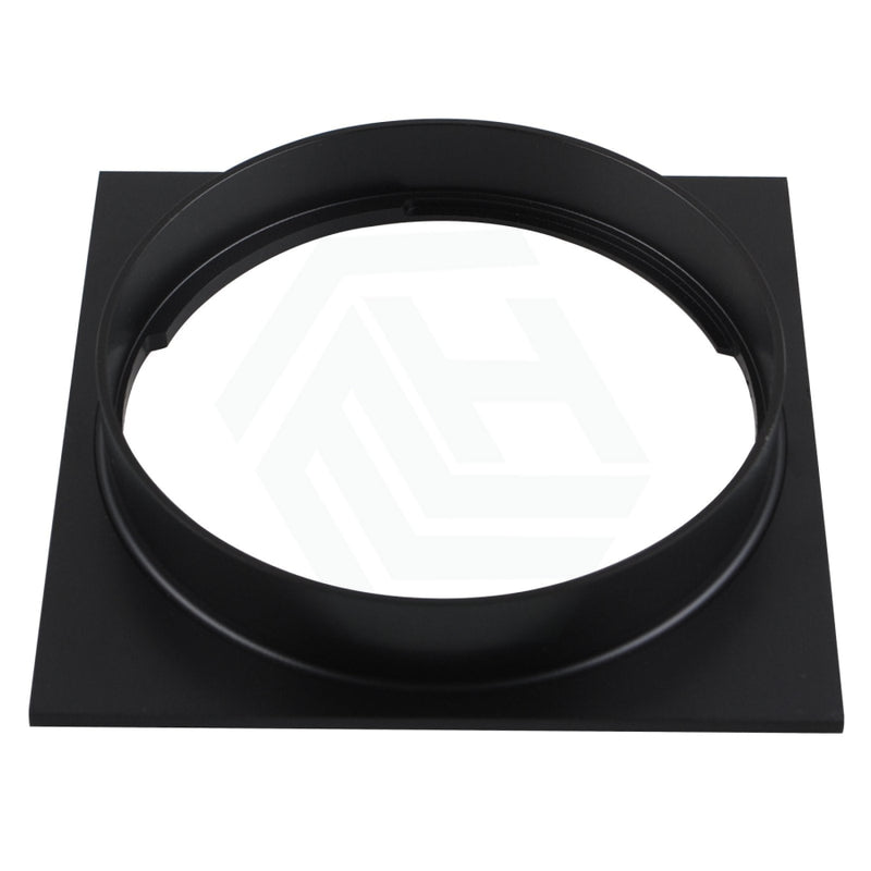 Floor Waste Drain Brass Square Matt Black