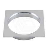 Floor Waste Drain Brass Square Chrome