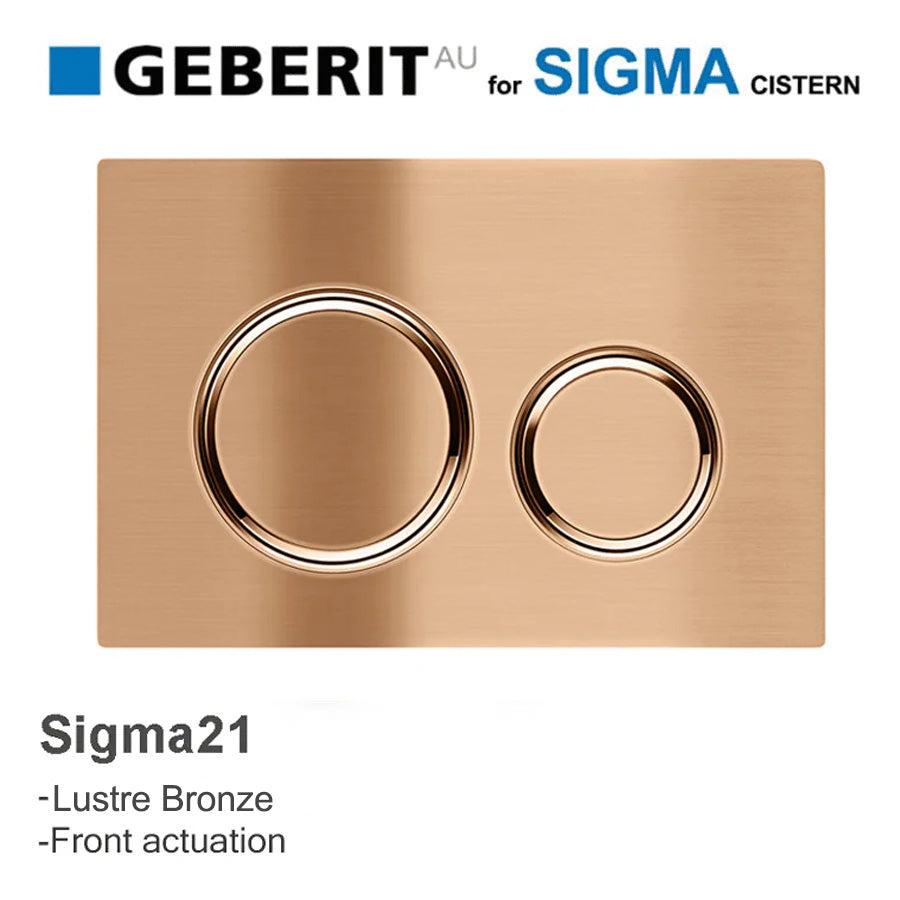 Meir Sigma21 Dual Flush Button Plates For Geberit Sigma8 Cistern Variant Colour Available