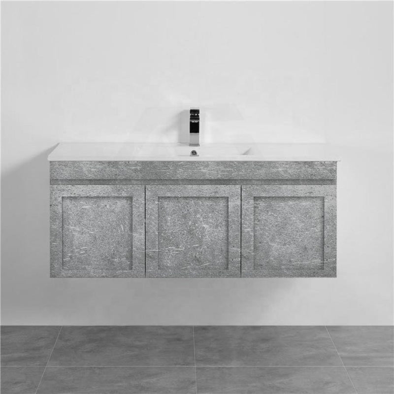 600-1500Mm Boston Plywood Wall Hung Bathroom Floating Vanity With Left / Right Drawers Concrete Grey