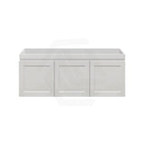 600-1500Mm Miami Wall Hung Bathroom Floating Vanity With Left / Right Drawers Matt White Shaker