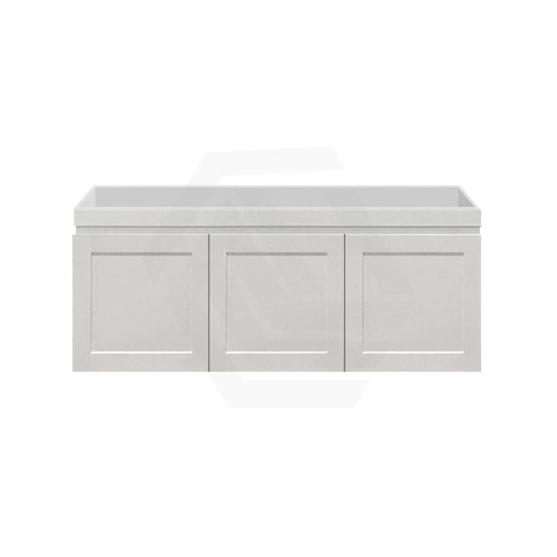 600-1500Mm Miami Wall Hung Bathroom Floating Vanity With Left / Right Drawers Matt White Shaker