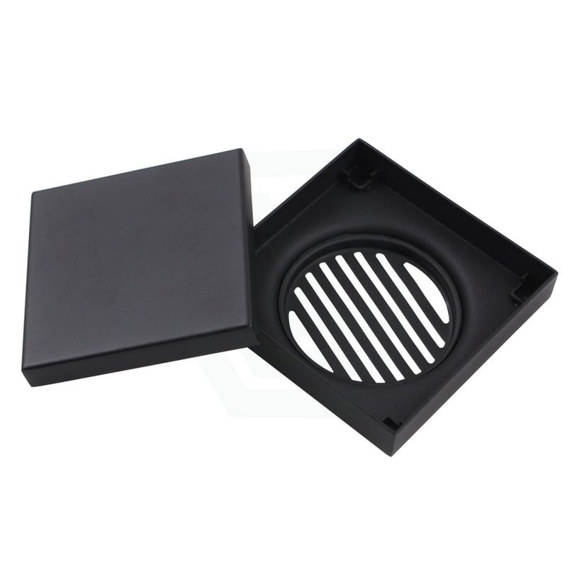 Floor Waste Drain Stainless Steel Smart Tile Insert Matt Black