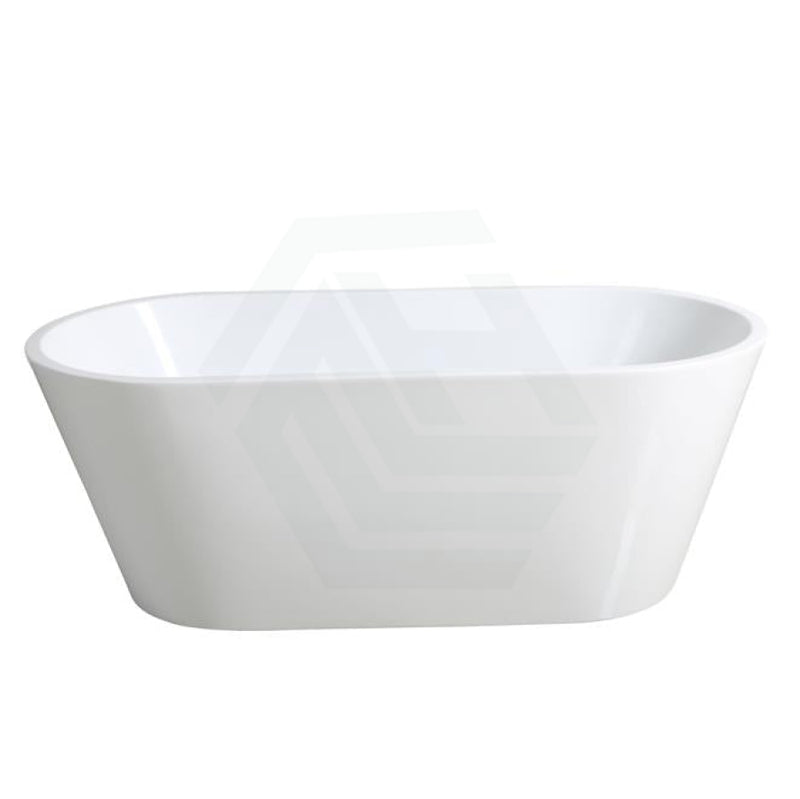 1200/1300/1400/1500/1600/1700Mm Oval Bathtub Freestanding Acrylic Gloss White No Overflow