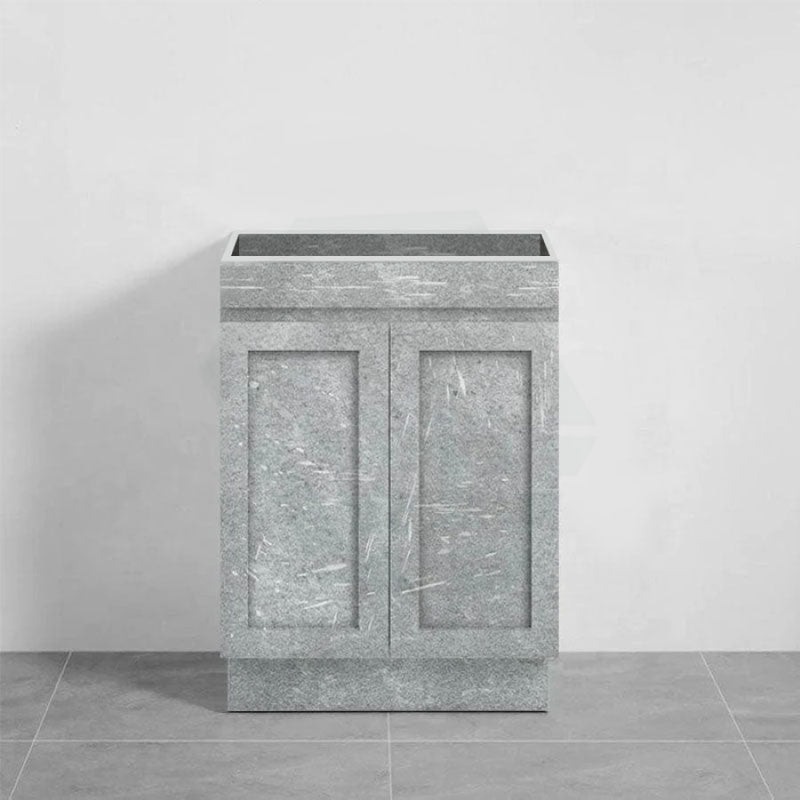 600-1500Mm Boston Plywood Freestanding Vanity Concrete Grey With Left/ Right Drawers Kickboard