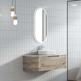 750 - 1800Mm Hamilton Wall Hung Curved Vanity Minimalistic Style Cabinet Only For Bathroom Matt