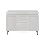 600-1500Mm Miami Freestanding With Legs Bathroom Vanity Matt White Shaker Hampton Style Left / Right