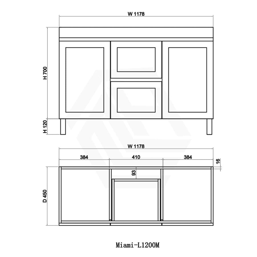 600-1500Mm Miami Freestanding With Legs Bathroom Vanity Matt White Shaker Hampton Style Left / Right