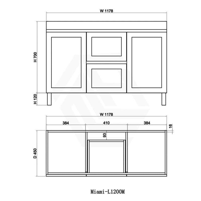 600-1500Mm Miami Freestanding With Legs Bathroom Vanity Matt White Shaker Hampton Style Left / Right