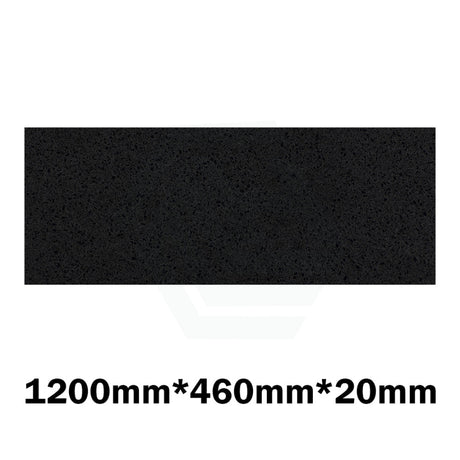 Gloss Ink Black Stone Top For Above Counter Basins 600/750/900/1200/1500/1800Mmx460X20Mm 1200Mm