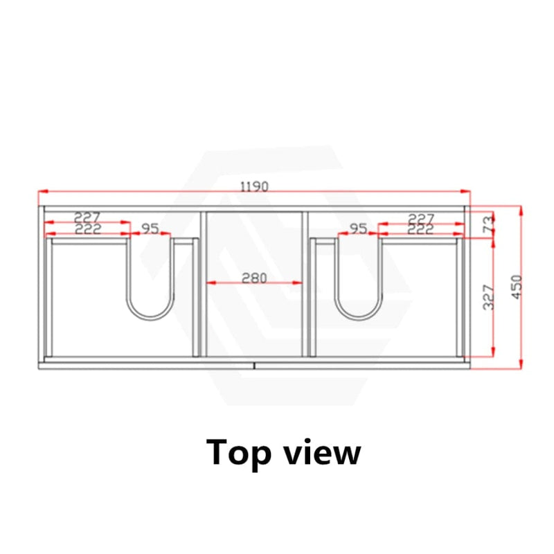 600-1500Mm Freestanding Vanity Dark Grey Wood Grain Cabinet Only & Ceramic / Poly Top Available