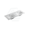 1205X470X180Mm Ceramic Top For Bathroom Vanity Double Bowls Gloss White Tops