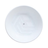 1280X1280X595Mm Como Freestanding Bathtub Gloss White Acrylic Round No Overflow Bathtubs