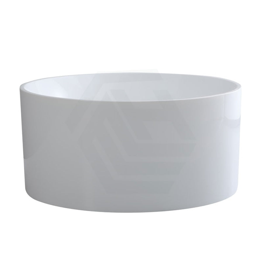 1280X1280X595Mm Como Freestanding Bathtub Gloss White Acrylic Round No Overflow Bathtubs