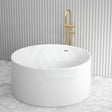 1280X1280X595Mm Ceto Como Freestanding Bathtub Matt White Acrylic Round With Overflow Bathtubs