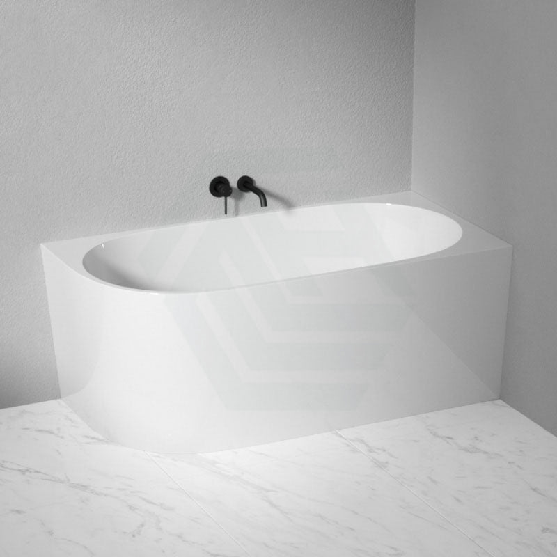 1500/1700mm Nerida Bathtub Right Corner Gloss White