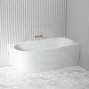 1300/1400/1485/1680Mm Nerida Bathtub Right Corner Acrylic Gloss White No Overflow Bathtubs