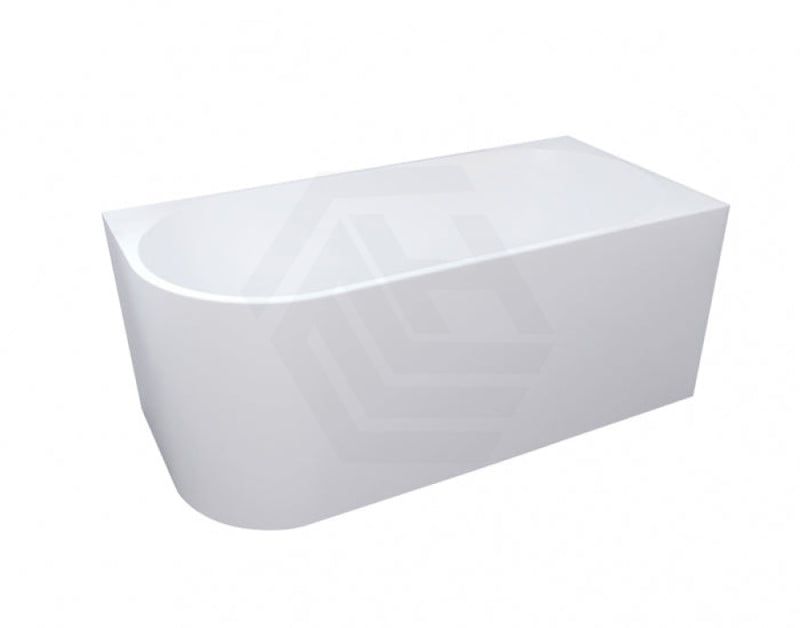 1485/1680Mm Nerida Bathtub Right Corner Acrylic Gloss White No Overflow