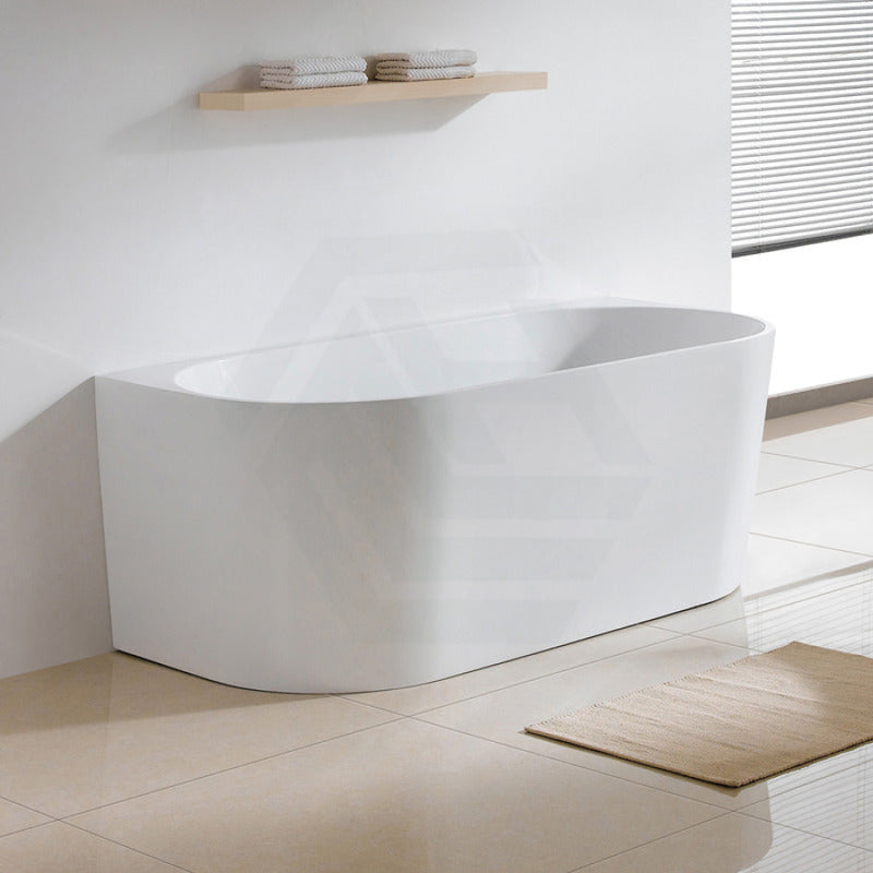 1400/1490/1600/1690Mm Hanabi Bathtub Back To Wall Gloss White No Overflow