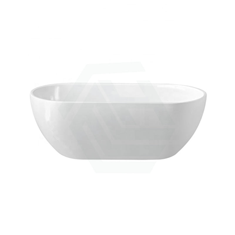 1400/1530/1690Mm Moah Oval Gloss White Freestanding Bathtub Acrylic No Overflow