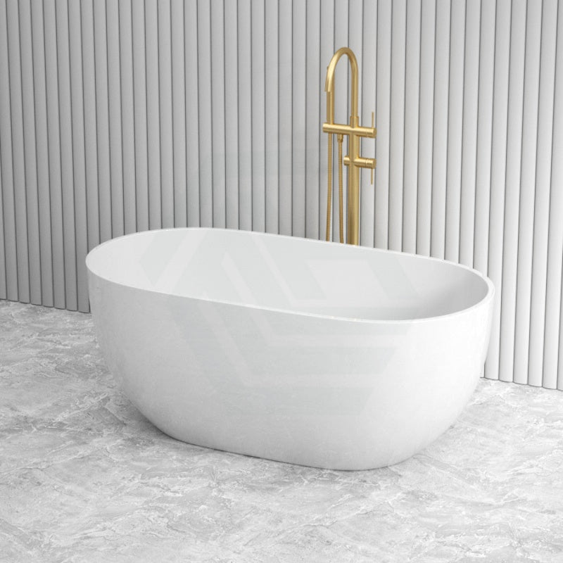 1400/1530/1690Mm Moah Oval Gloss White Freestanding Bathtub Acrylic No Overflow Bathtubs