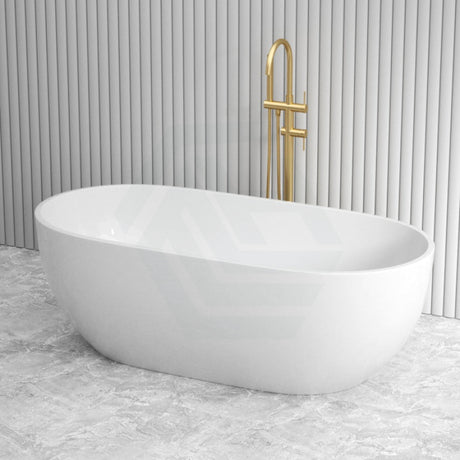 1400/1530/1690Mm Moah Oval Gloss White Freestanding Bathtub Acrylic No Overflow Bathtubs