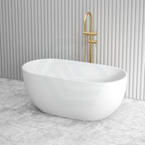 1400/1530/1690Mm Noah Oval Freestanding Bathtub Acrylic Matt White No Overflow Bathtubs