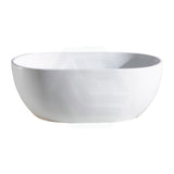 1400/1530/1690Mm Noah Oval Freestanding Bathtub Acrylic Matt White No Overflow