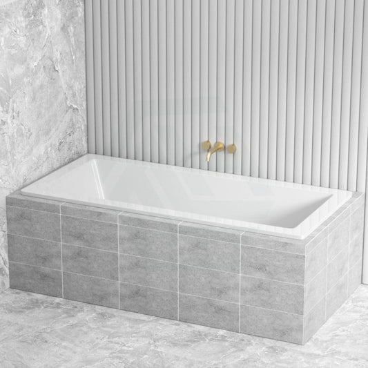 1470/1690Mm Square Drop In Bathtub Acrylic Gloss White Built Shower Bath Drop-In Bathtubs