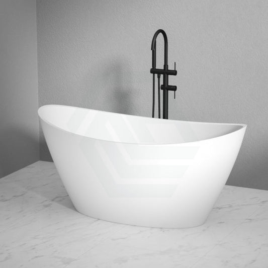 1500/1660mm Evie Oval Bathtub Freestanding Matt White