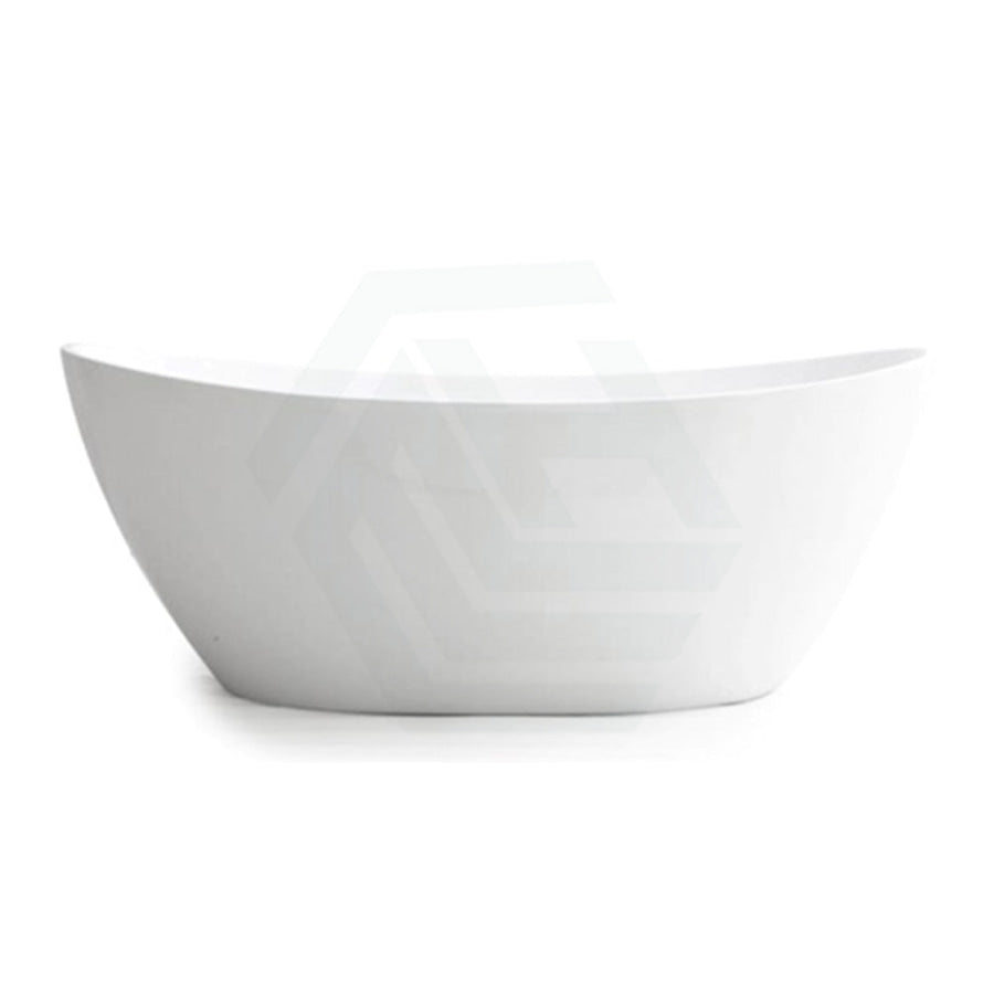 1500/1660Mm Evie Oval Bathtub Freestanding Acrylic Matt White No Overflow