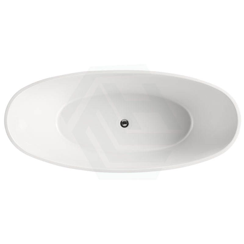 1500/1700Mm Aurora Bathtub Freestanding Acrylic Gloss White No Overflow