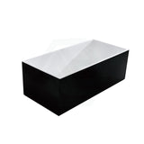 1500/1700Mm Bathtub Multi Fit Corner Back To Wall Freestanding Acrylic Gloss Black & White No