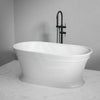 1500/1700Mm Cee Jay Hampton Style Oval Bathtub Freestanding Lucite Acrylic Gloss White No Overflow