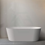 Mia Bathtub With Super Slim Edge Matt White