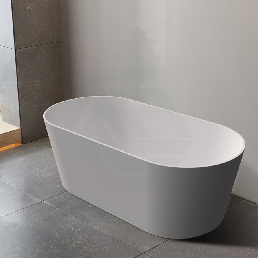 Mia Bathtub With Super Slim Edge Matt White