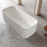 1500Mm Milano Freestanding Bathtub Acrylic Gloss White No Overflow Bathtubs