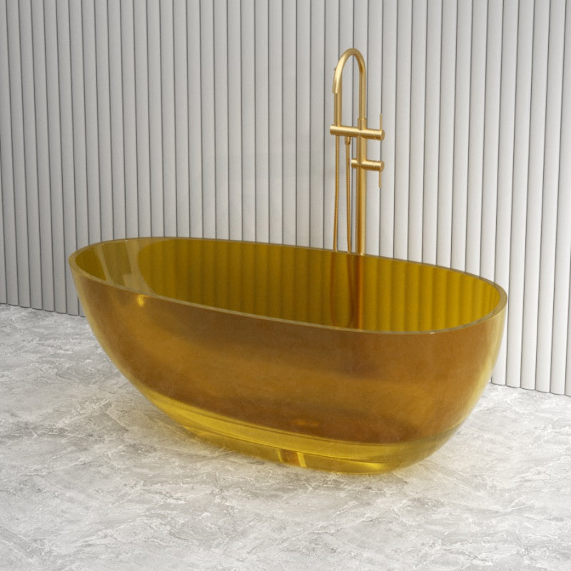 1500Mm Petii Transparent Egg Shape Freestanding Bathtub Custom Colours No Overflow Multi-Colour