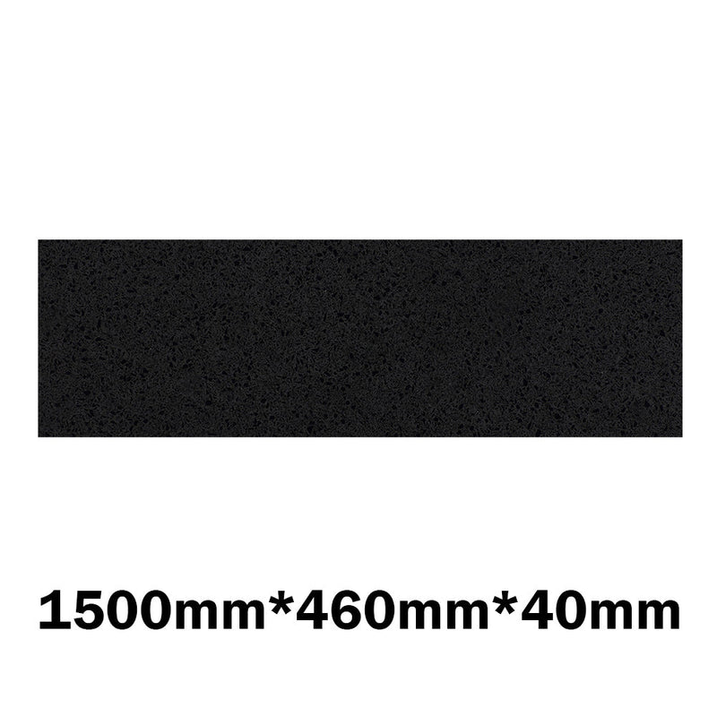 20Mm/40Mm Thick Gloss Ink Black Stone Top For Above Counter Basins 450-1800Mm Vanity Tops