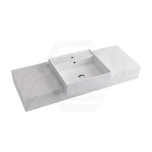 150mm Dolce Tree Stone Top Calacatta Quartz With Semi-Recessed Basin